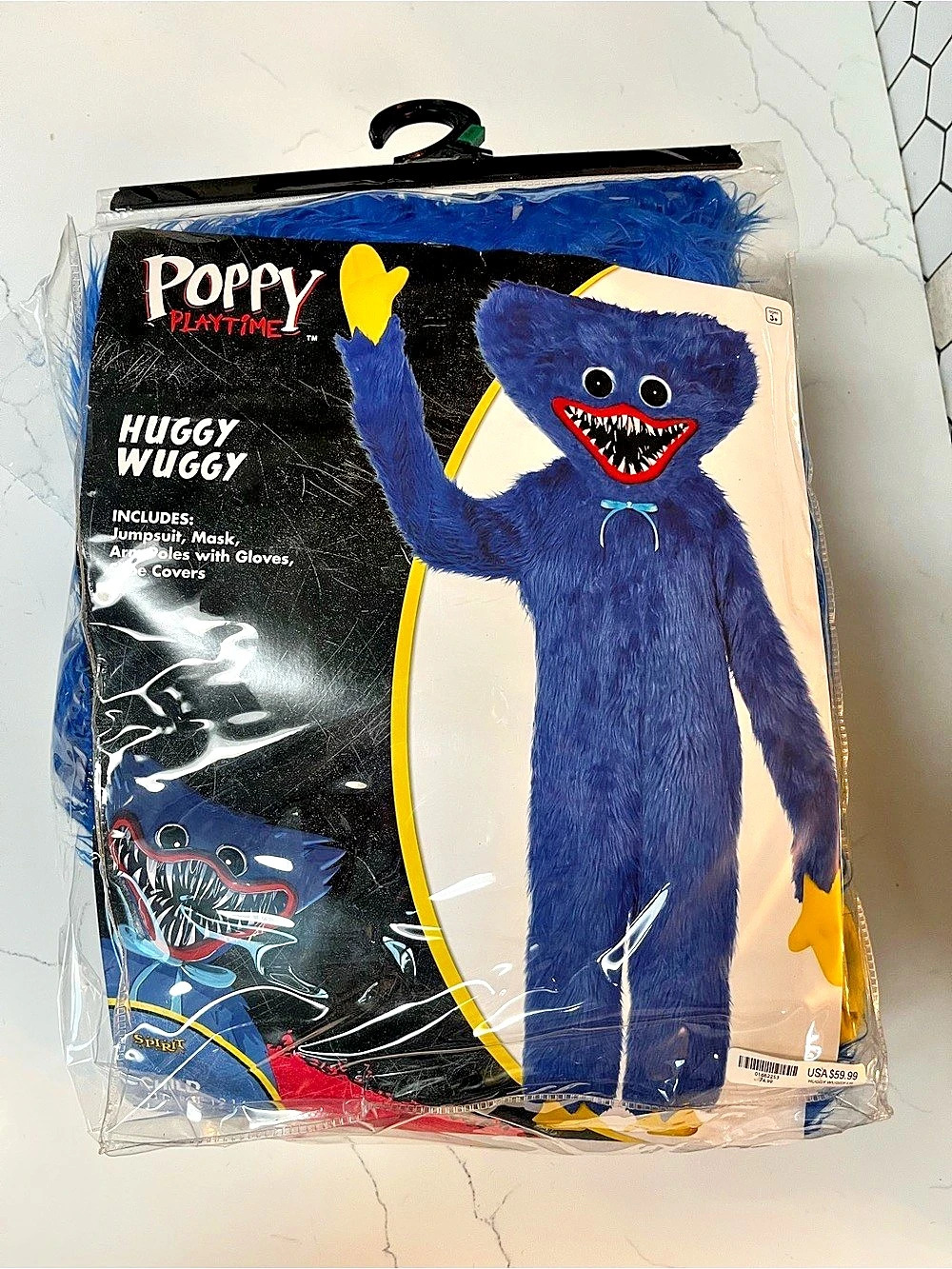 Poppy Playtime Huggy Wuggy costume in Blue & Yellow Like New